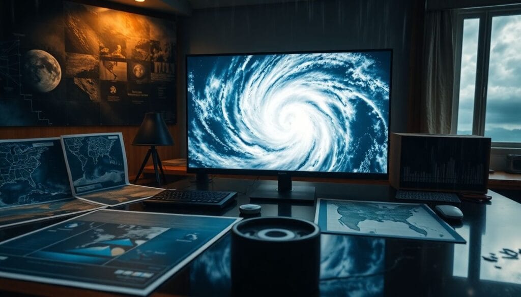 Vídeo mostra olho do furacão 'Melissa' com raios