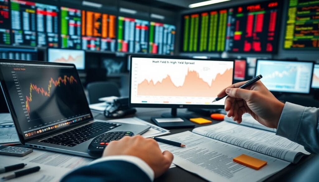 Spreads high‑yield nos EUA sobem após calotes