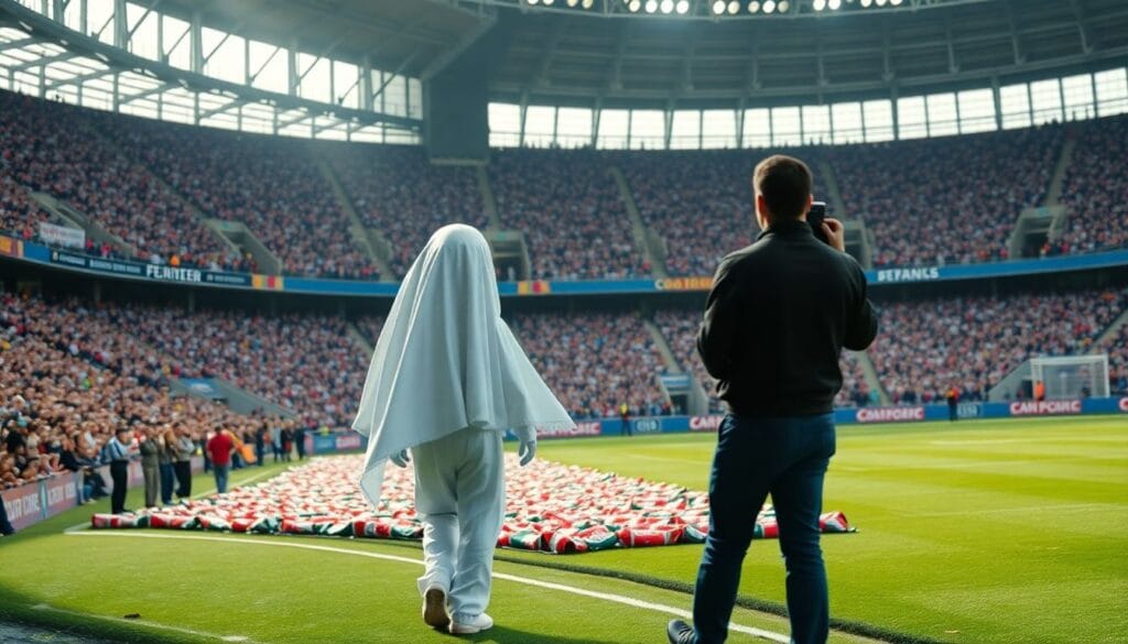 Mascote do Ceará provoca Fortaleza com 'fantasma'