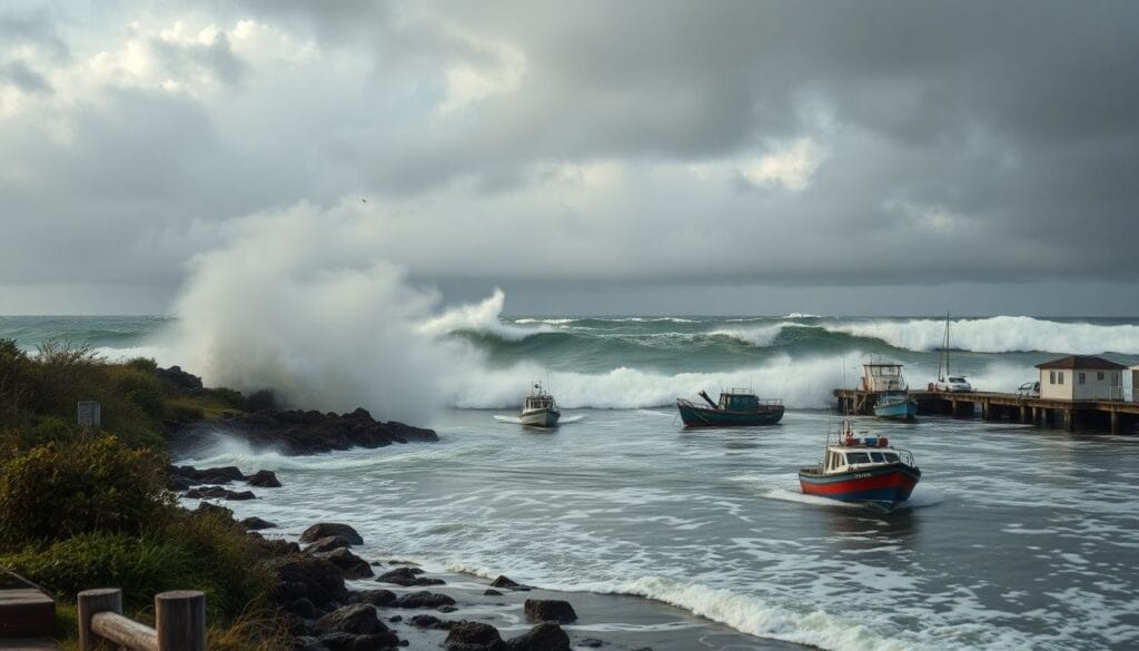 Ciclone extratropical pode causar ventos de até 100 km/h