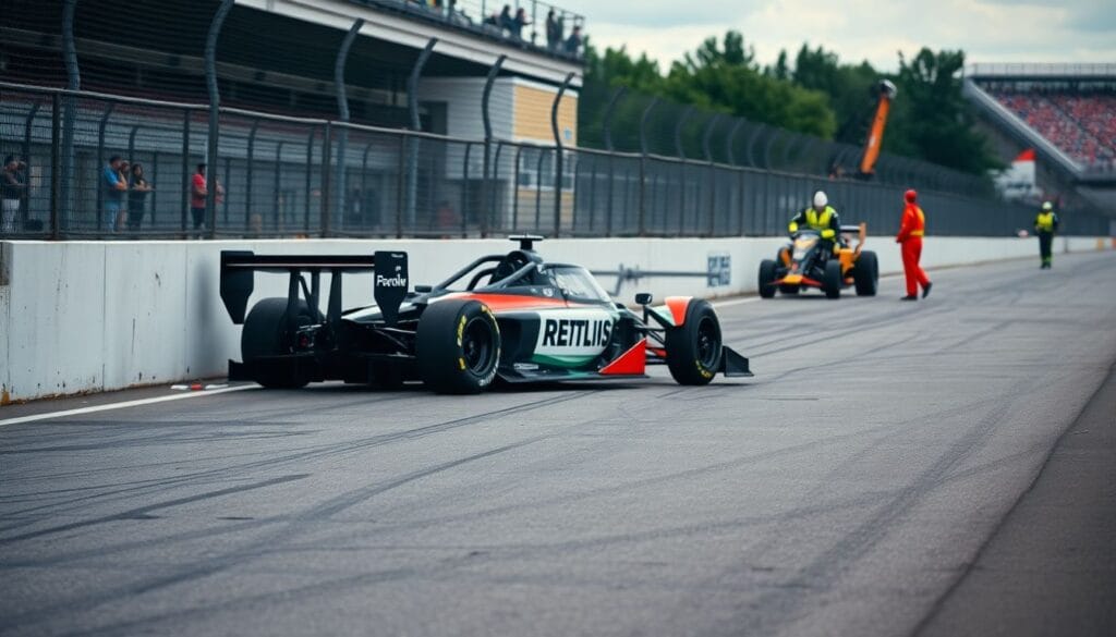 Pai de Bortoleto tranquiliza após batida em Interlagos
