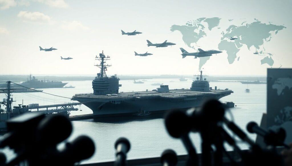 USS Gerald R. Ford chega à América Latina