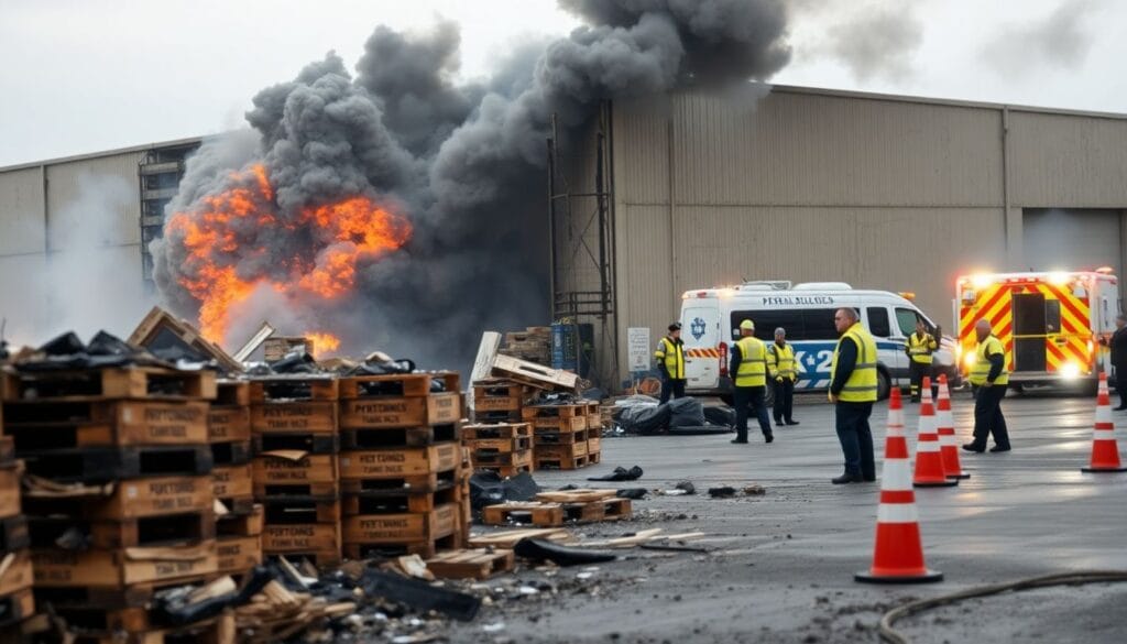 Incêndio e explosões em depósito de fogos deixaram uma pessoa morta e dezenas feridas em SP.