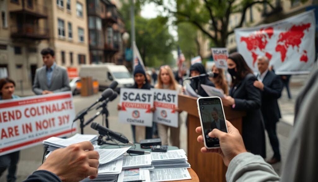 Disputa em Nova York e mensagem para Trump