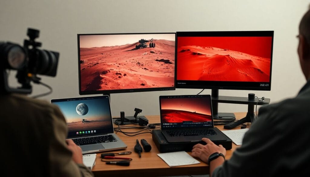 Transmissão ao vivo mostrou imagens coletadas em Marte; Noticioso360 checou prazos e contexto científico.