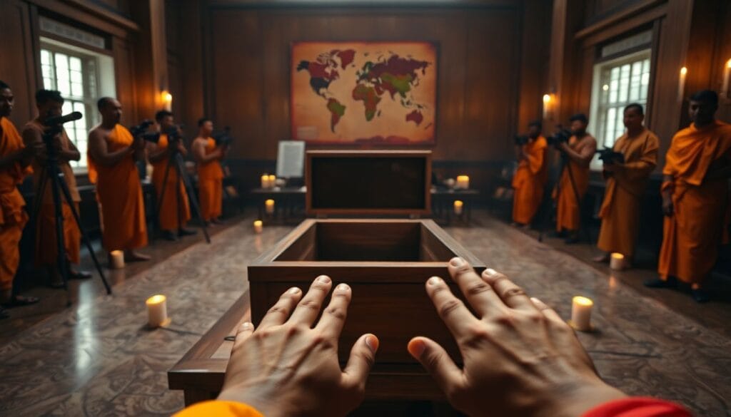 Mulher é encontrada viva em caixão minutos antes de cremação