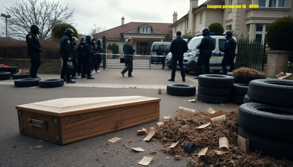 Agricultores despejam esterco em casa de praia de Macron
