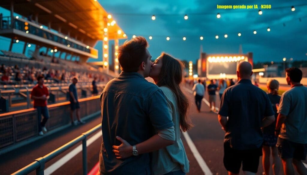 Neymar e Bruna Biancardi se beijam na Tardezinha