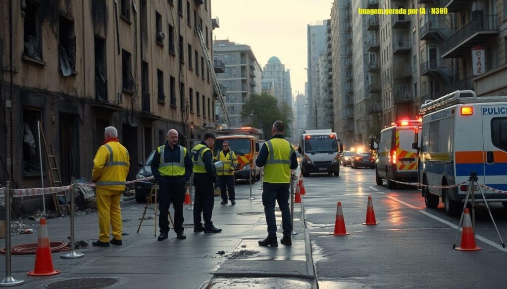 Perícia suspensa em prédio que pegou fogo na Raja Gabaglia