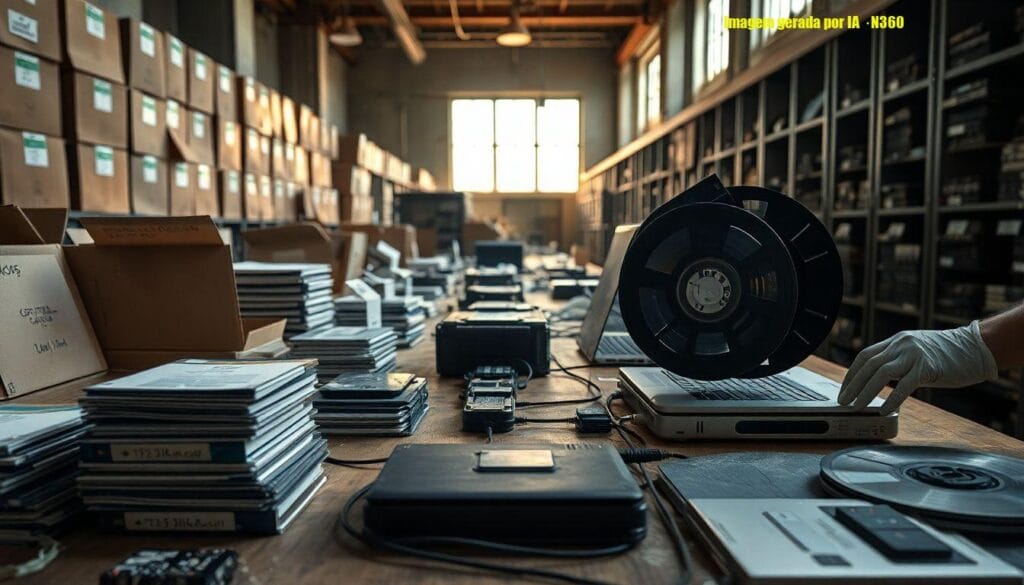 Disquetes esquecidos e a corrida para salvar arquivos