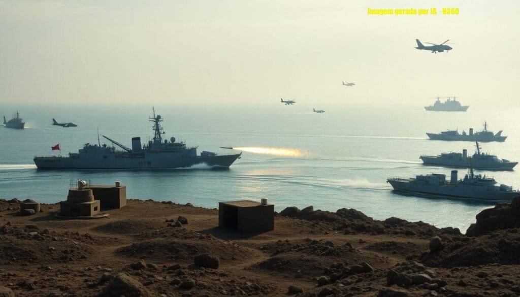 China inicia manobras com fogo real ao redor de Taiwan