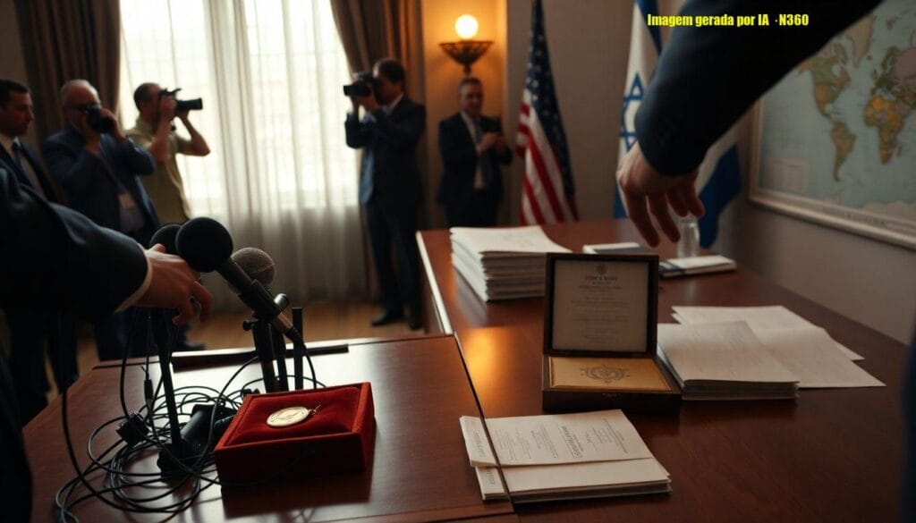 Trump propõe perdão a Netanyahu e adota tom duro contra o Irã