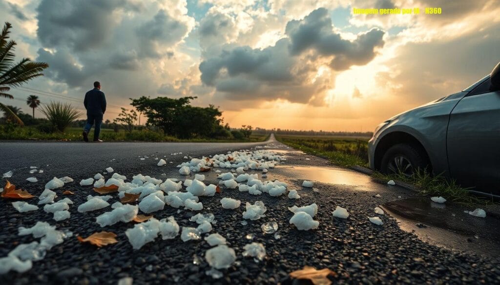 Granizo e calor extremo marcam início da semana no Sul
