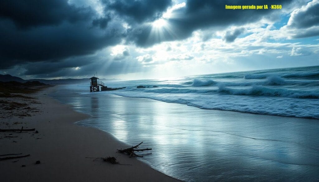 Ciclone extratropical se afasta e perde intensidade