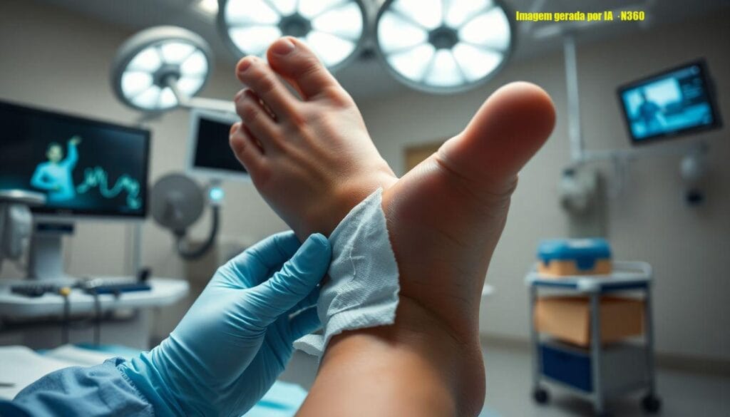 Orelha é fixada no pé e reimplantada após acidente