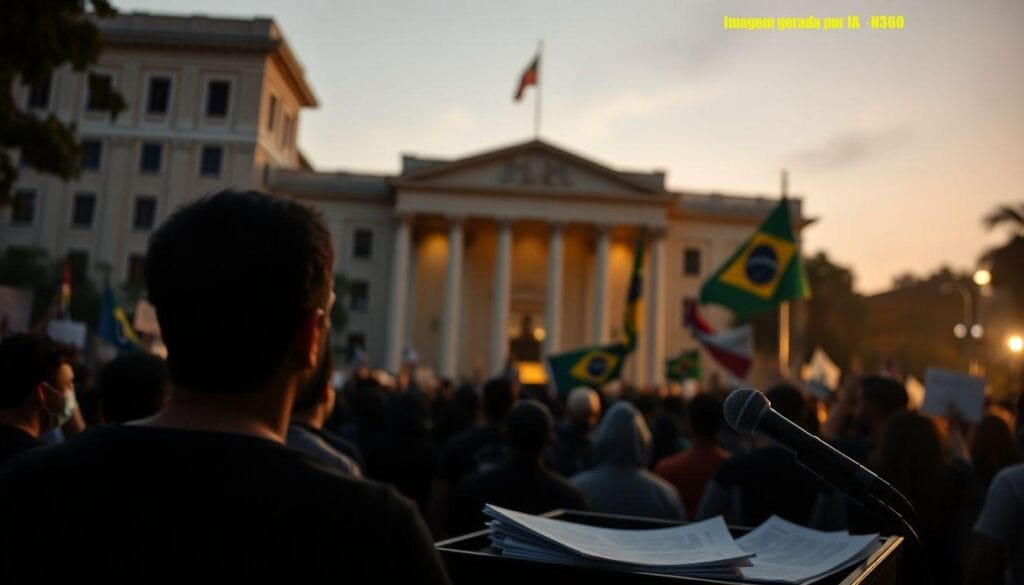 Manifestantes protestam contra 'PL da Dosimetria' e anistia