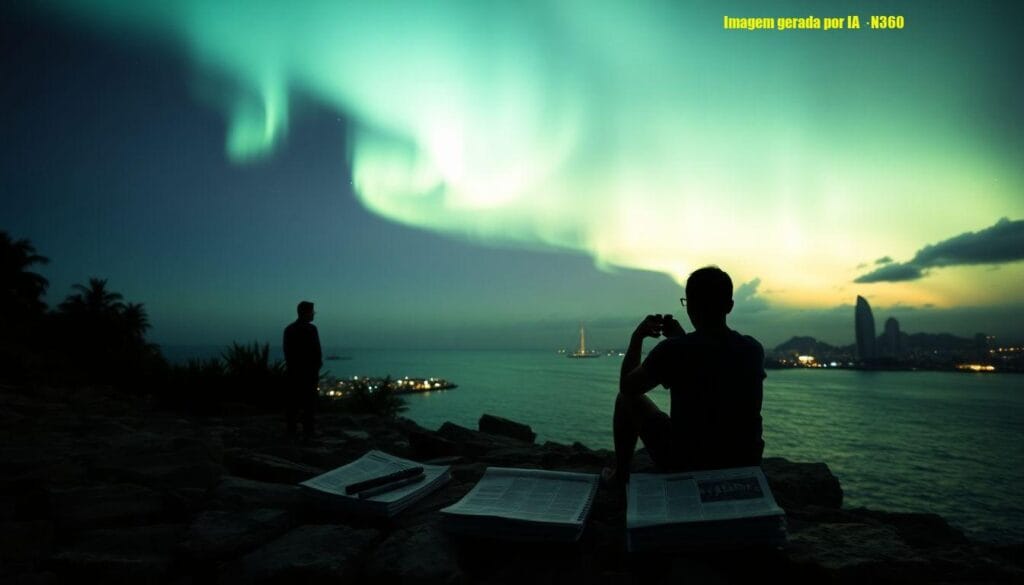 Aurora austral foi vista no Rio em 17 de fevereiro de 1875