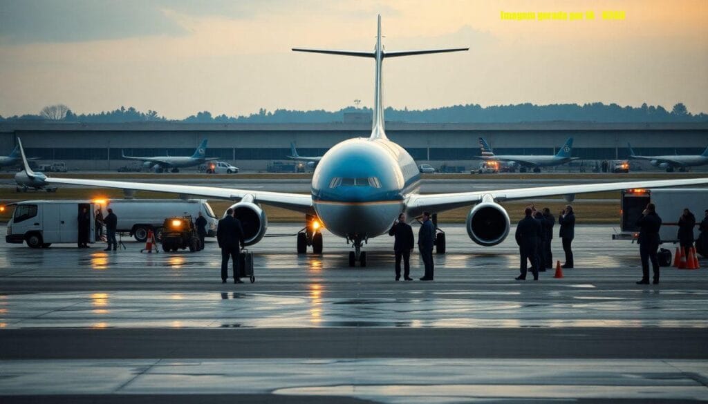 Air Force One retorna à Base Andrews por pane elétrica
