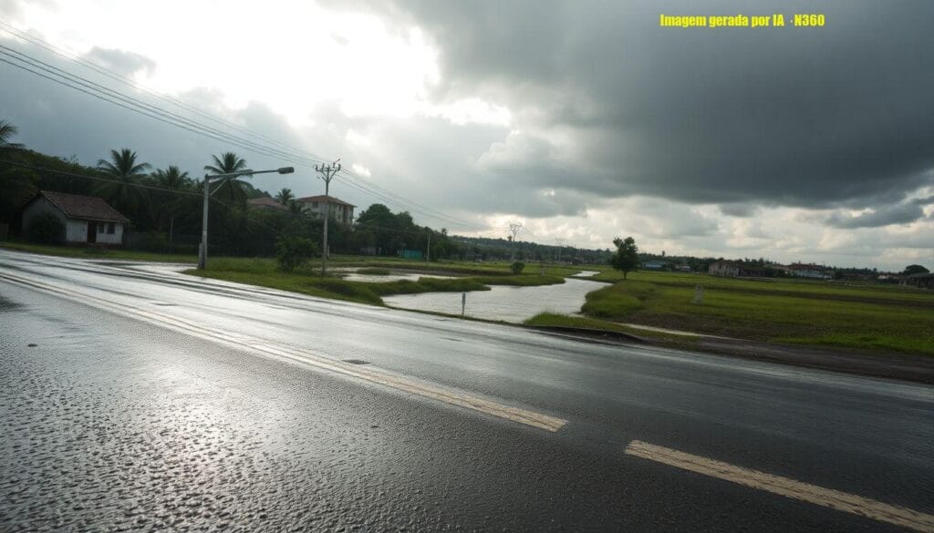 ZCAS causa chuva volumosa em cinco estados