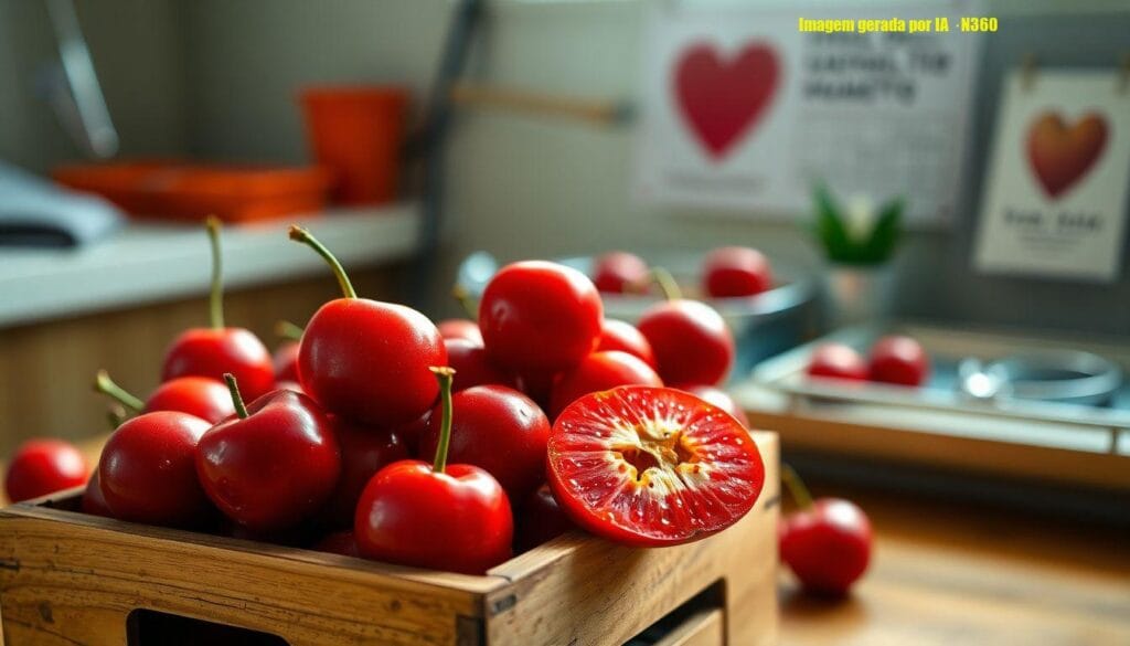 Acerola fortalece imunidade e protege o coração