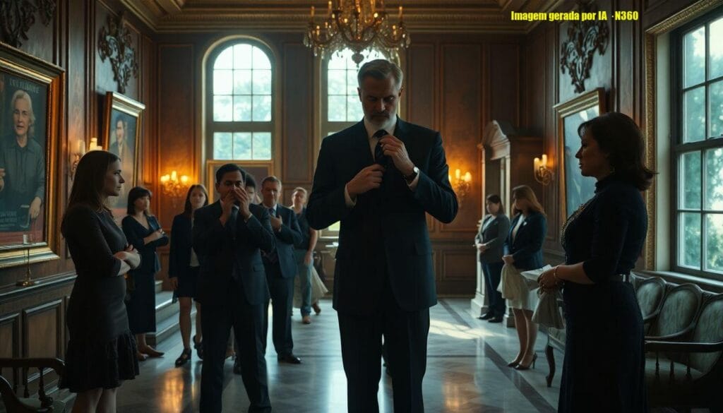 O terno de Rogério que rouba a cena em Três Graças