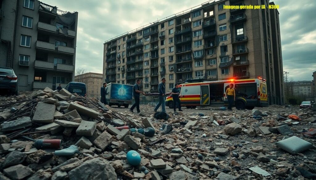 Ataque em Kharkiv deixa dezenas de feridos; Rússia nega