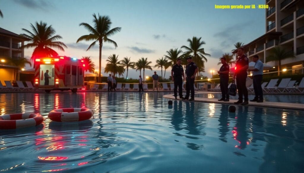 Morte em resort é registrada como acidental; polícia pede perícia