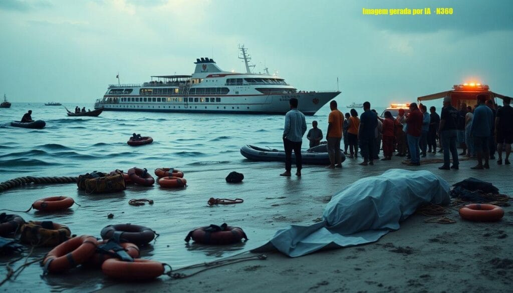 Naufrágio de balsa deixa mortos e desaparecidos nas Filipinas