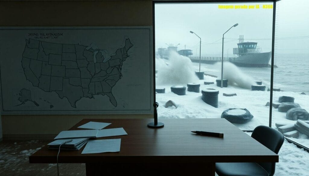 Ciclone bomba ameaça a Costa Leste dos EUA