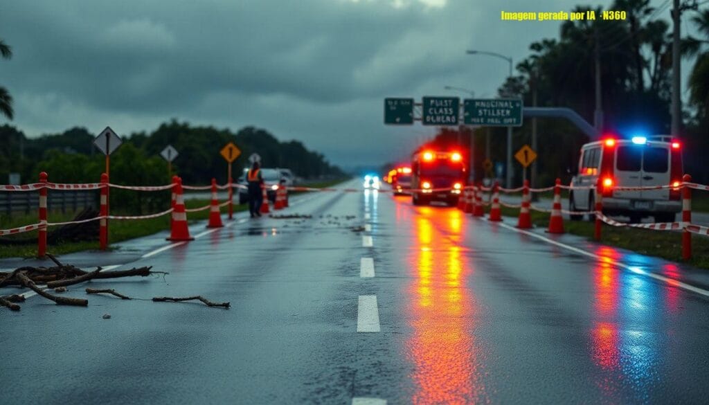 Mogi–Bertioga interditada por risco de deslizamentos
