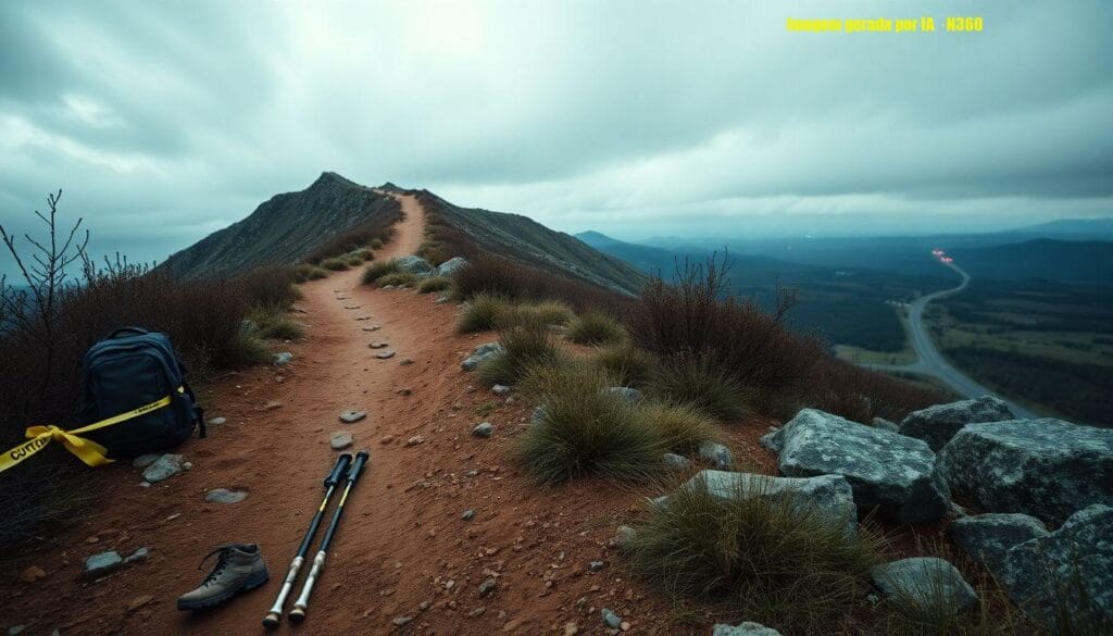 Mulher diz ter aprendido lição após trilha sozinha