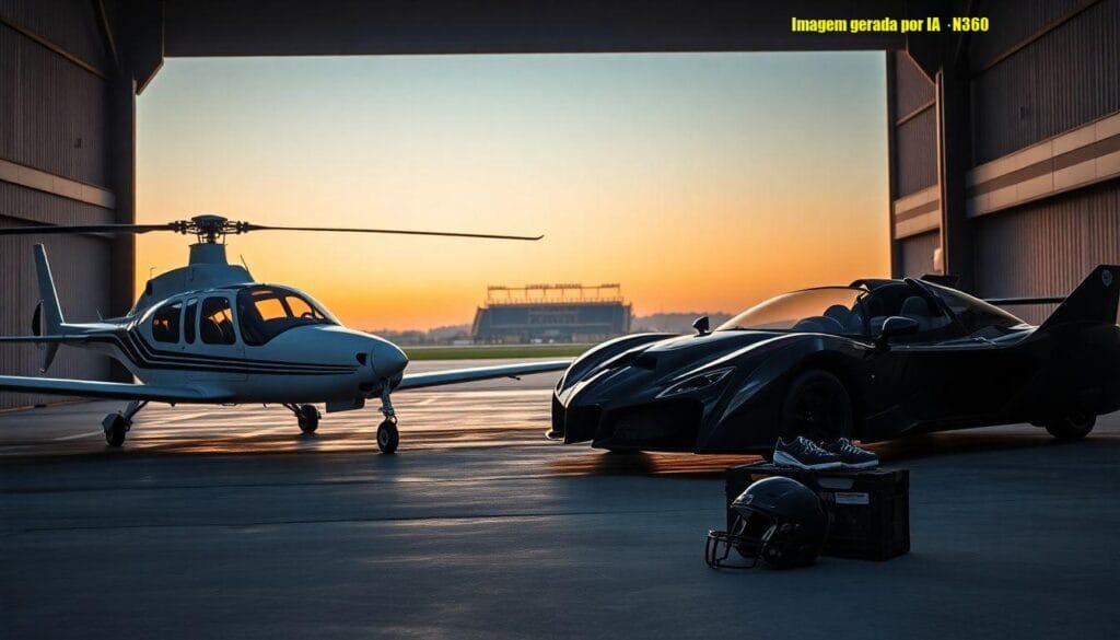 Neymar mostra coleção de aeronaves; valor não confirmado