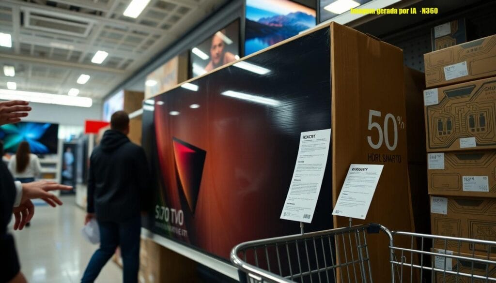 Smart TV AOC 50" 4K HDR10 em promoção