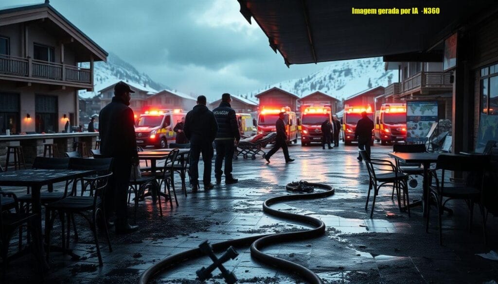Incêndio em bar de Crans-Montana deixa cerca de 40 mortos