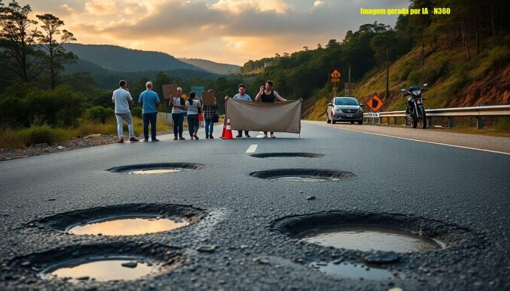 Casa Branca: moradores anunciam protesto por estrada