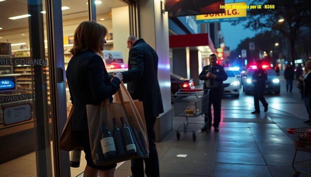 Advogada detida por furto de bebidas no Rio