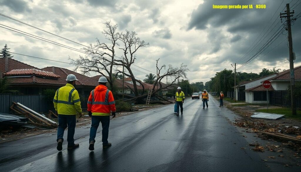 Tornado atinge São José dos Pinhais e causa danos locais