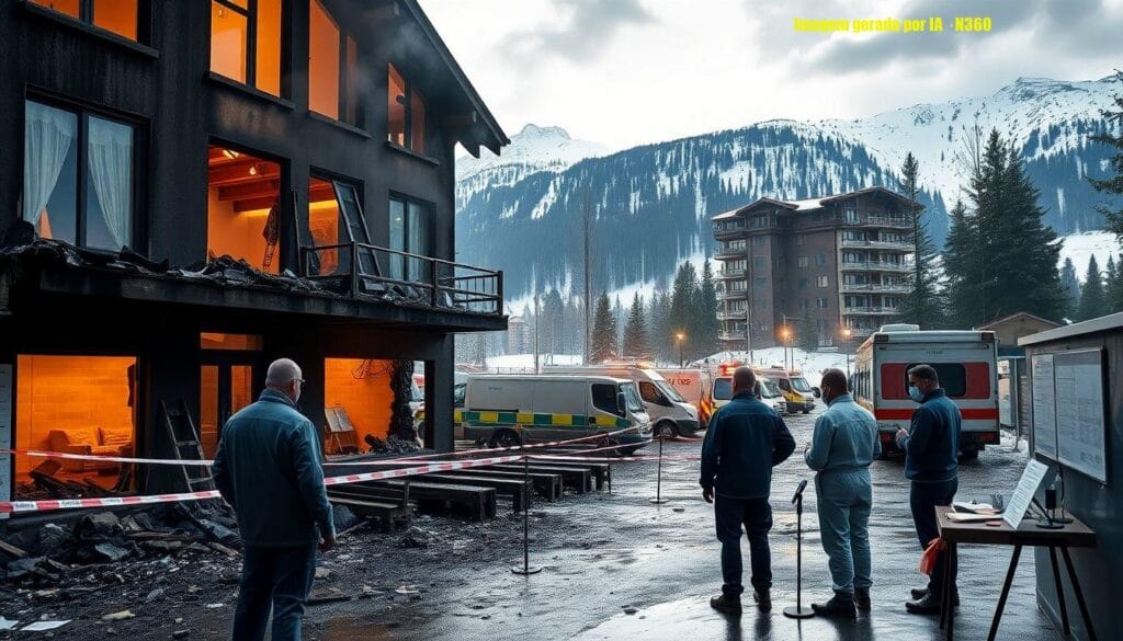 Autoridades citam 'flashover' em incêndio na Suíça