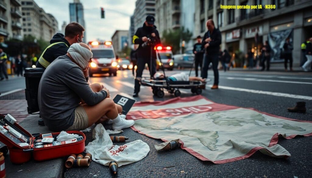 Forças iranianas são acusadas de ferir olhos e cabeça