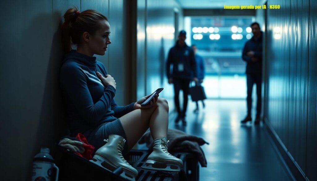 Amber Glenn se emociona com vídeo atribuído a Madonna