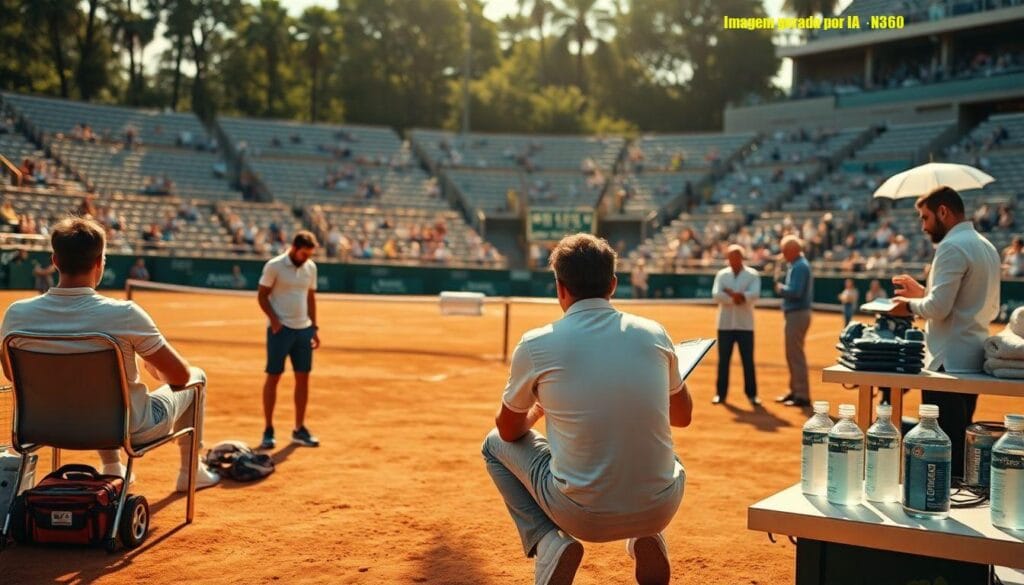ATP aplica 'regra do calor' e paralisa semifinal no Rio Open