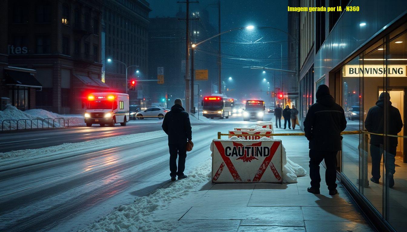 Prefeito de Nova York decreta toque de recolher por nevasca