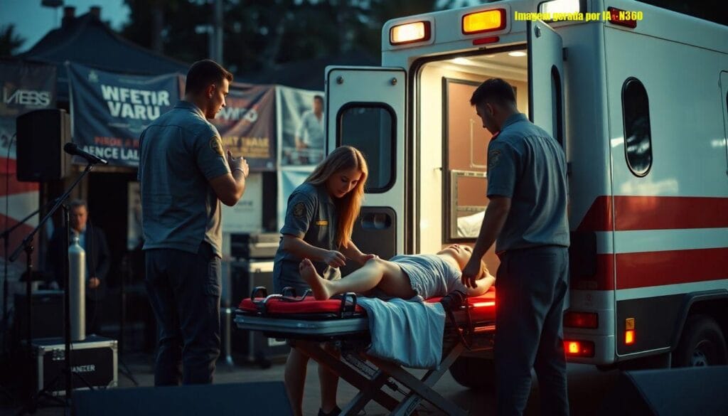 Melody passa mal após show em Grajaú e sai de ambulância