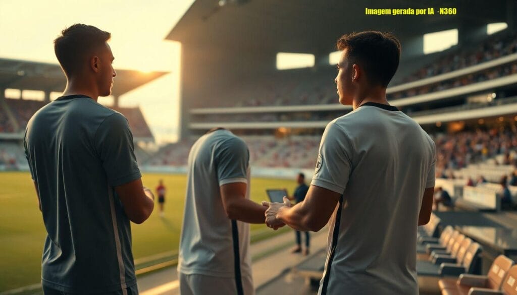 Scarpa e Willian se cumprimentaram antes de Atlético x América?