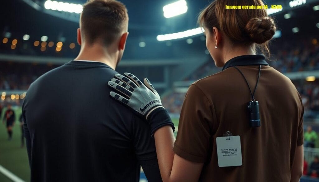 Hugo Souza apoia árbitra após fala machista de zagueiro