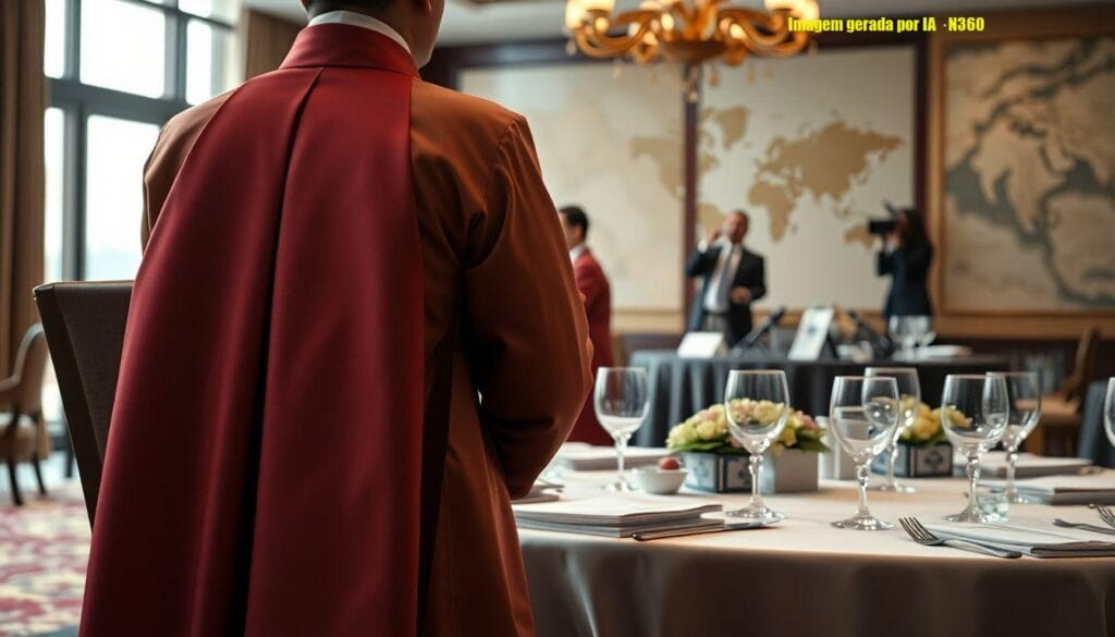 Janja usa hanbok em jantar de Estado na Coreia do Sul