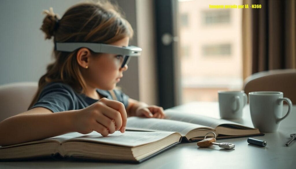 Menina cega usa óculos com IA e amplia autonomia