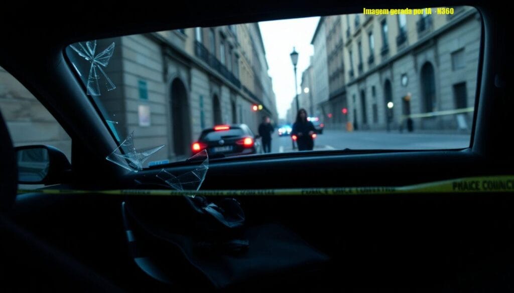 Assaltante quebra vidro de táxi e tenta roubar casal no Centro de SP