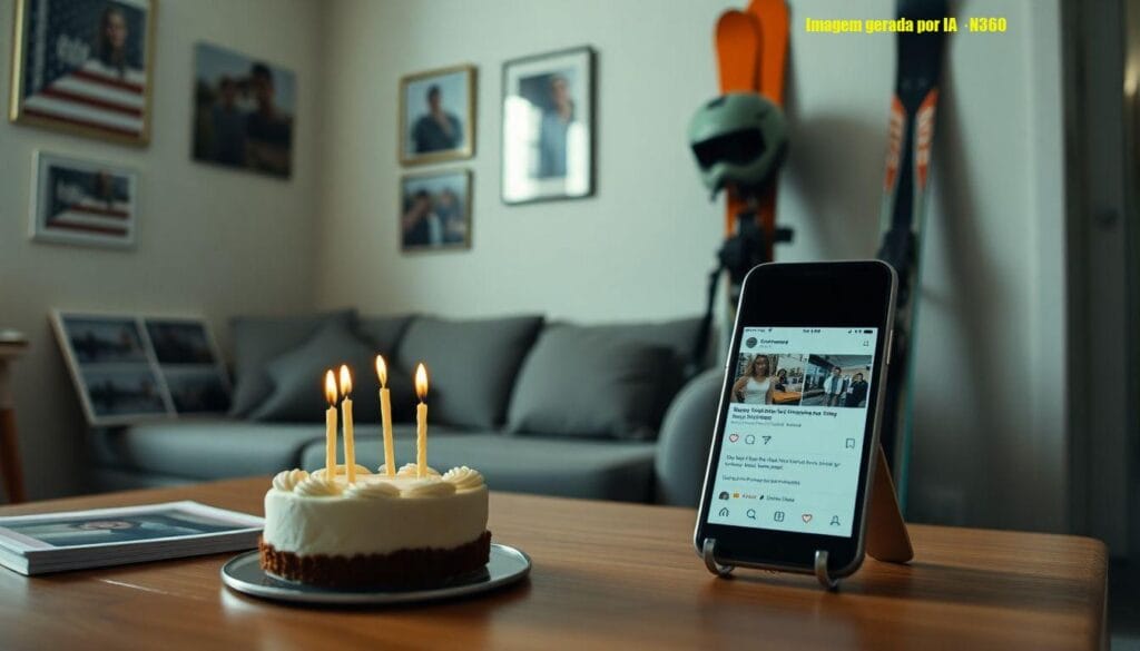 Isadora Cruz recebe homenagem do namorado esquiador