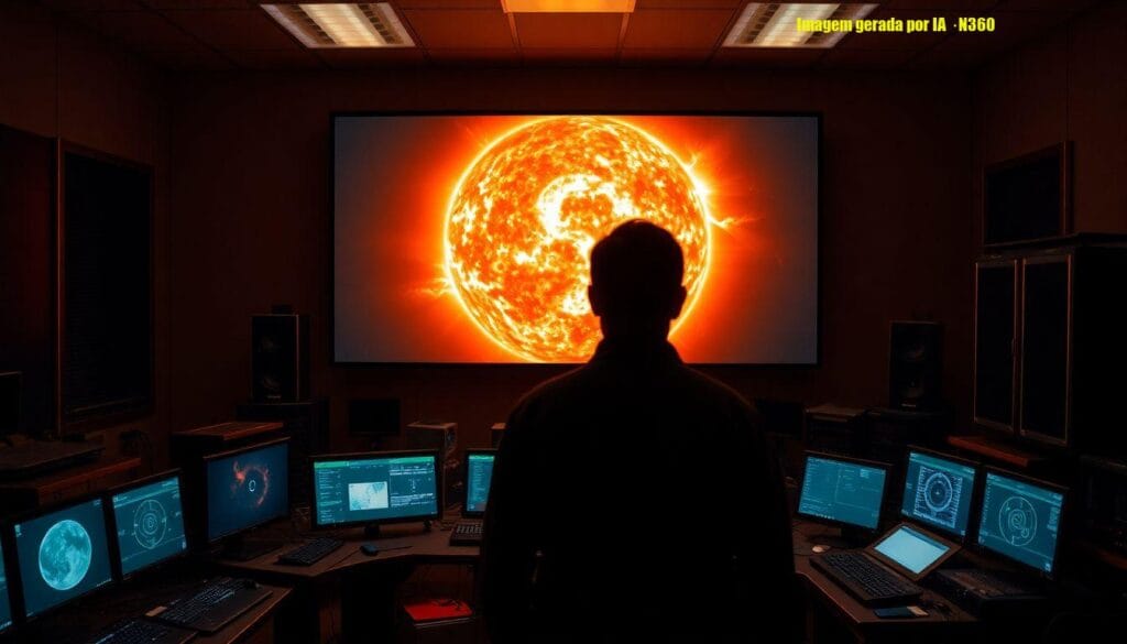 Mancha solar que gerou erupções lembra ponto de interrogação